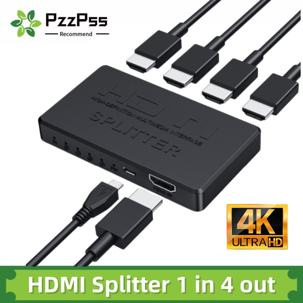 Esports Gaming Hub - 4x1 HDMI 互換ビデオスイッチャー HD 4K HDMI