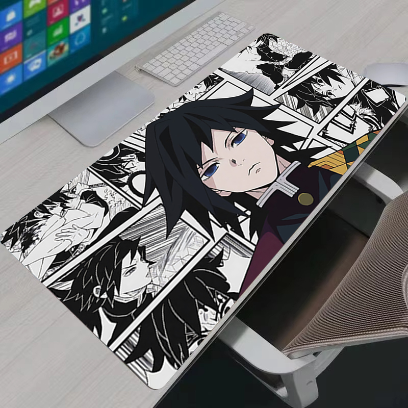 Esports Gaming Pc - マウスパッド XXL ゲーマーアニメ大型 PC キャビネットゴムカーペットトミオカギユデスクマットコンピュータゲームアクセサリーブラックマウスパッド