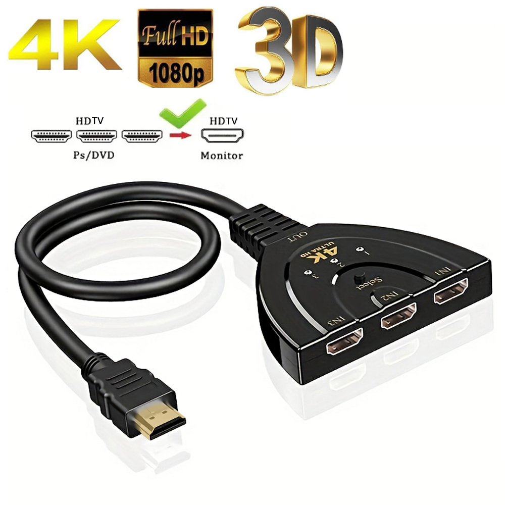 Esports Gaming Hub - 4K*2K 3 ポート HDTV 互換スイッチ 4K