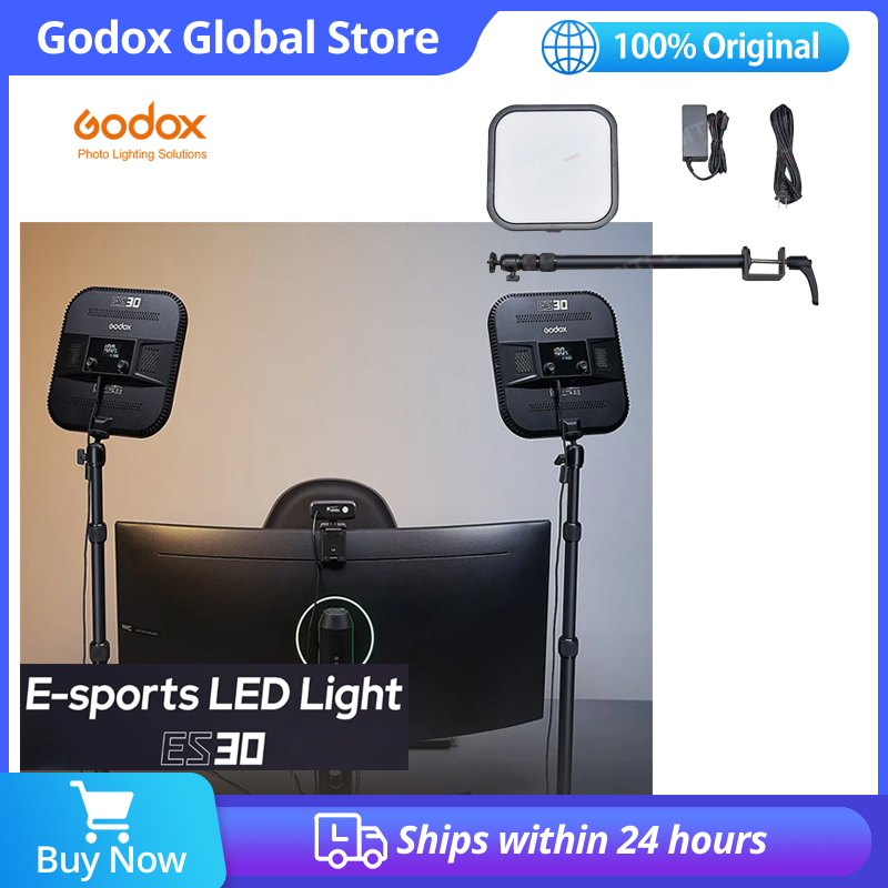 Esports Gaming Video - ゴドックス LEDゲーミングライト ES30 EスポーツLEDライトキット 2800K-6500K ライブストリーム、写真スタジオ、ビデオ、Eスポーツ会議用
