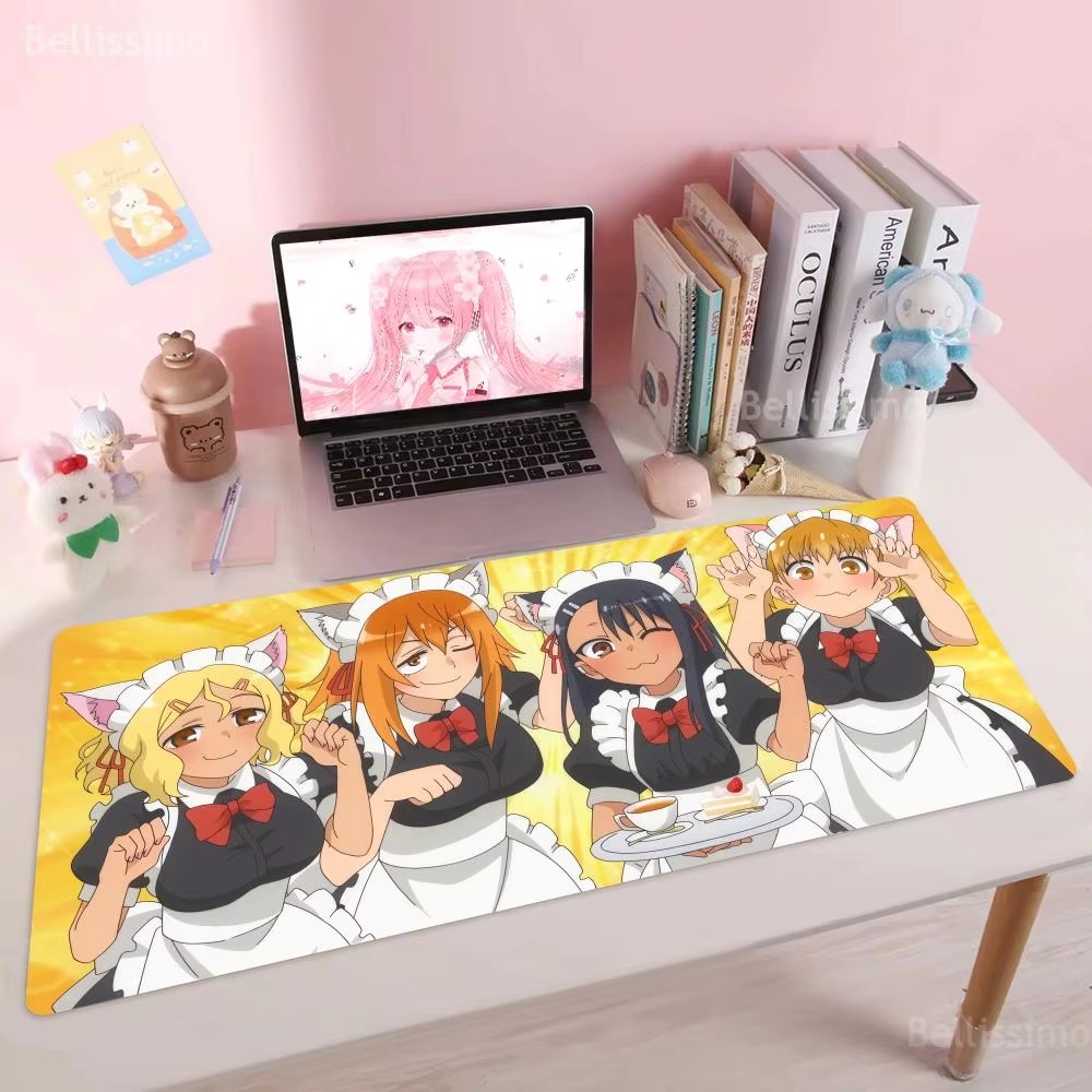 Esports Gaming Stocks - 人気アニメ「Don't Bully Me, Nagatoro-san」マウスパッドハイエンドeスポーツキーボードパッド全サイズエッジロックラバー1200x600デスクマット