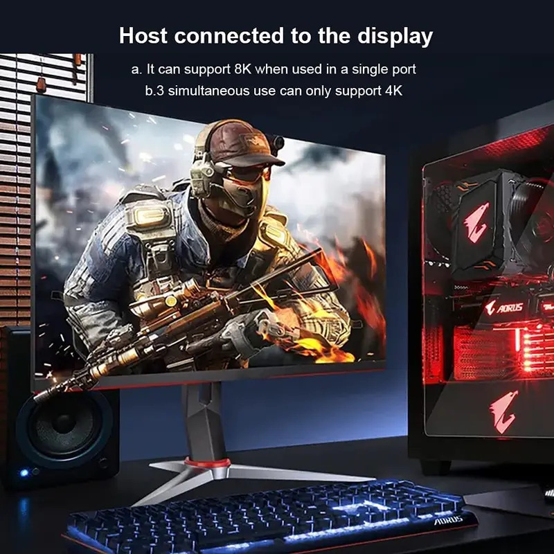 MST DisplayPortスプリッター 1入力3出力 8 - Esports Gaming Hub のレビューと価格
