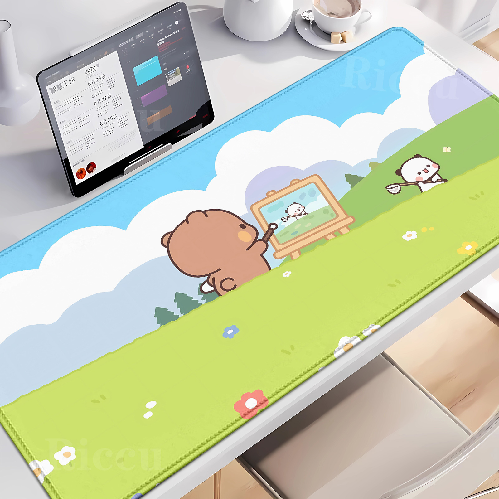 HD BUBU Y DUDU漫画マウスパッド新着大型ゲーミン - Esports Y Gaming のレビューと価格