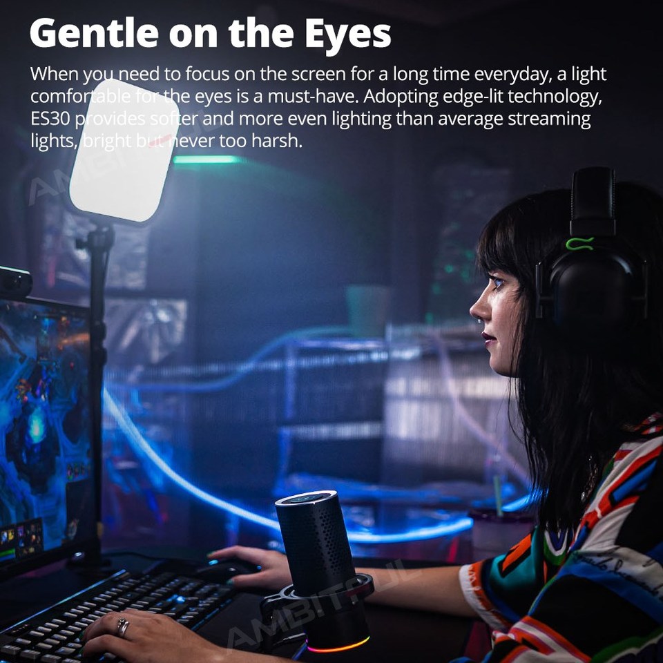 ゴドックス LEDゲーミングライト ES30 EスポーツLE - Esports Gaming Video のレビューと価格