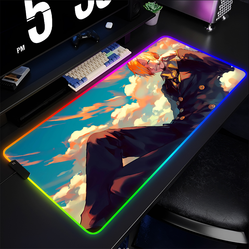 RGB アニメマウスパッドワンピースサンジプロフェッショナル - Esports Y Gaming のレビューと価格