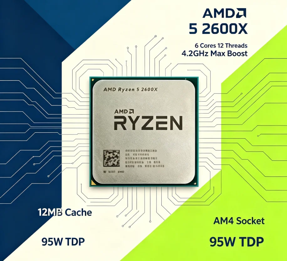 AMD R5 2600X 12nm AM4 デスクトッププロ - Esports Gaming Pc のレビューと価格